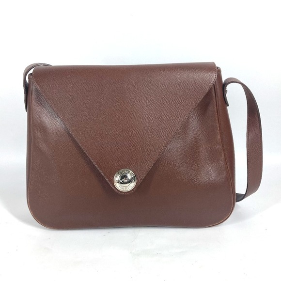 HERMES Brown Leather Shoulder Bag - Picture 1 of 16